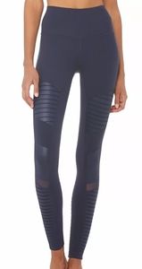 alo Yoga Moto Leggings Purple Sz M